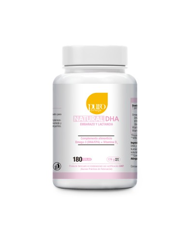 Natural DHA Embarazo y Lactancia 180 Perlas Puro Omega