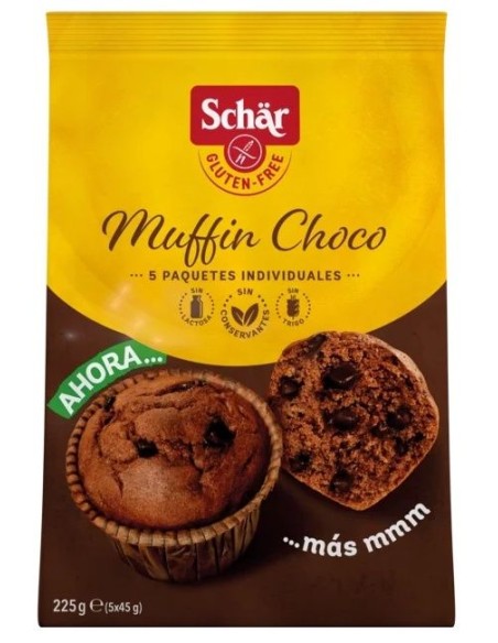 Muffins con Chocolate Sin Gluten