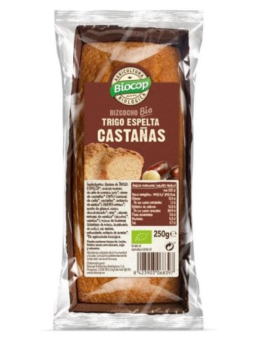 Bizcocho de Trigo Espelta con Castañas Bio