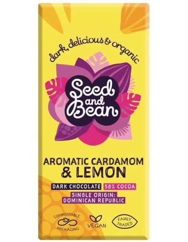 Chocolate Negro con Cardamomo y Limón