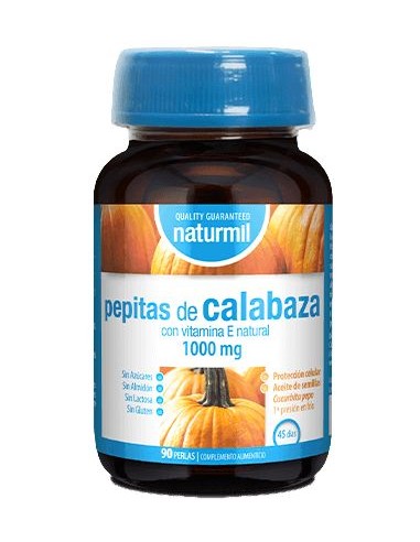 Calabaza (Pepitas) 1000 Mg Perlas 90 Capsulas De Dietmed