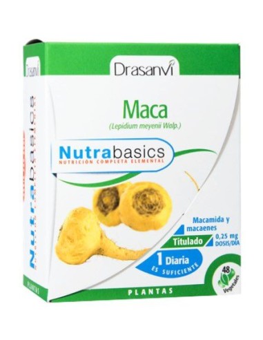 Maca 48 Capsulas Nutrabasicos Drasanvi