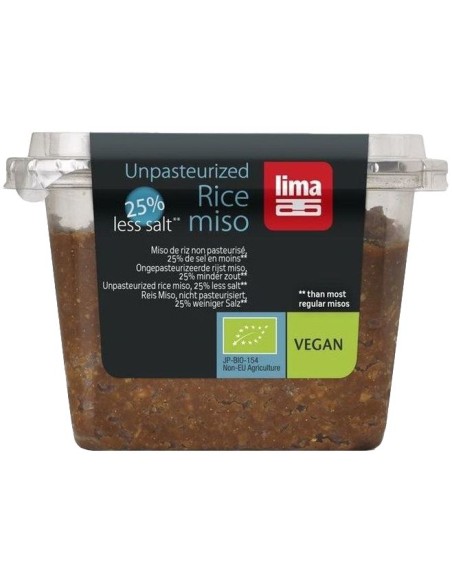 Miso de Arroz Sin Pasteurizar 25% Reducido en Sal