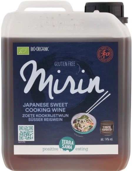 Mirin Vino De Arroz Dulce Para Cocinar 2.5 L de Terrasana