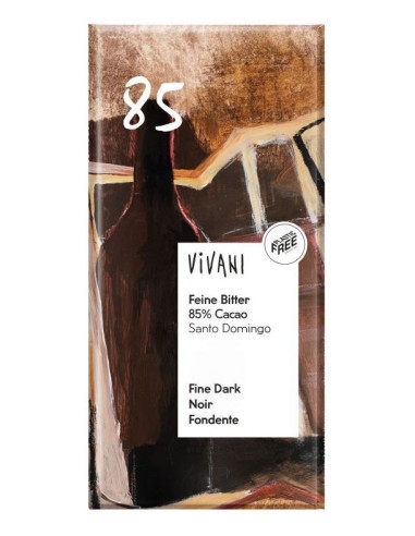 Chocolate Negro 85% Santo Domingo 100 Gramos Bio Vegan Vivani