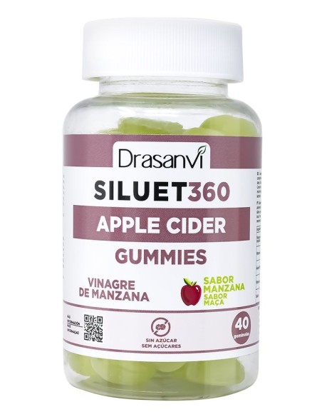 Vinagre De Manzana 40 Gominolas Siluet 360 Drasanvi