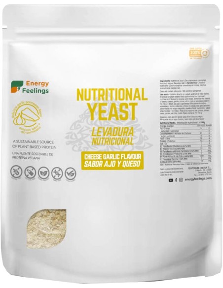 Levadura Nutricional Sabor Ajo y Queso
