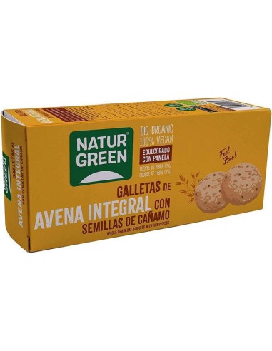 Galletas de Avena Integral con Semillas de Cáñamo Bio