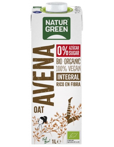 Bebida de de Avena Integral 0% azúcares Bio