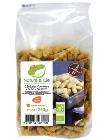 Cereales Rellenos De Chocolate Y Avellana S/Gluten de Nature