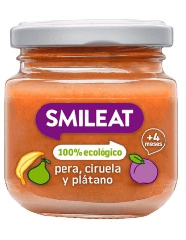Tarrito De Platano, Pera Y Ciruela 130 G Eco de Smileat
