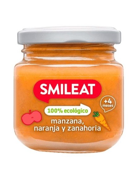 Tarrito De Manzana, Zanahora Y Naranja 130 G Eco de Smileat