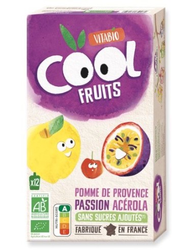 Vitabio - Cool Fruits Manzana Fruta de la pasion12 x 90 g