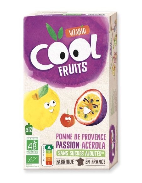 Vitabio - Cool Fruits Manzana Fruta de la pasion12 x 90 g