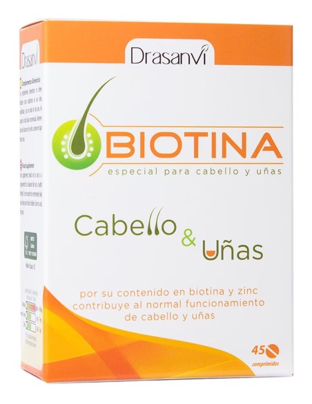 Biotina 400 Mcg 45 Comprimidos Drasanvi