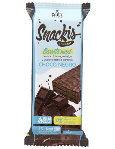 Snackis Compleat Choco Negro Herbora | Snack Saludable y Delicioso