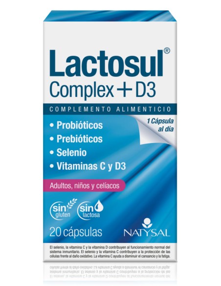 Lactosul Complex + D3 20Cap. de Natysal