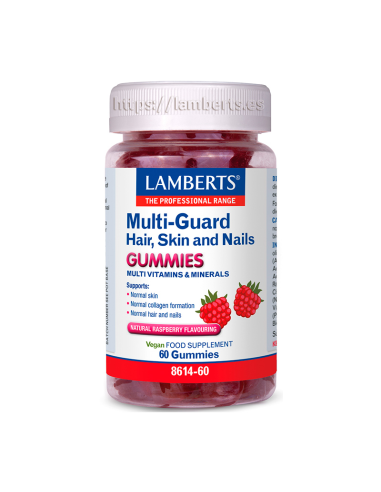 Pack 5 Uds. Multi- Guard Hair, Skin & Nail (Gummies) 60 Gum de Lamberts