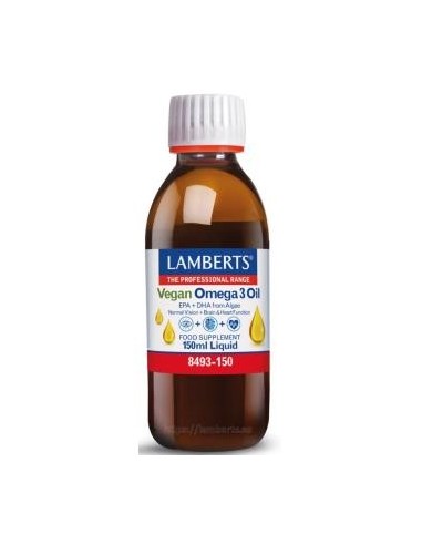 Pack 2 Omega 3 Vegano Líquido 150 ml Lamberts Calidad