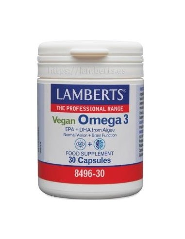 Pack 2 Omega 3 Vegano Lamberts - 30 Cápsulas Saludables