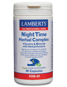 Pack 5 Uds. Night Time Herbal Complex 60 Caps. de Lamberts