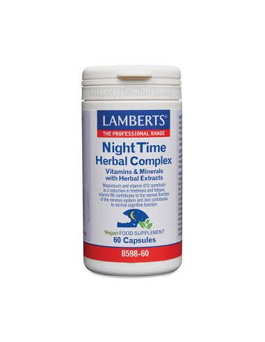 Pack 5 Night Time Herbal Complex 60 cápsulas Lamberts