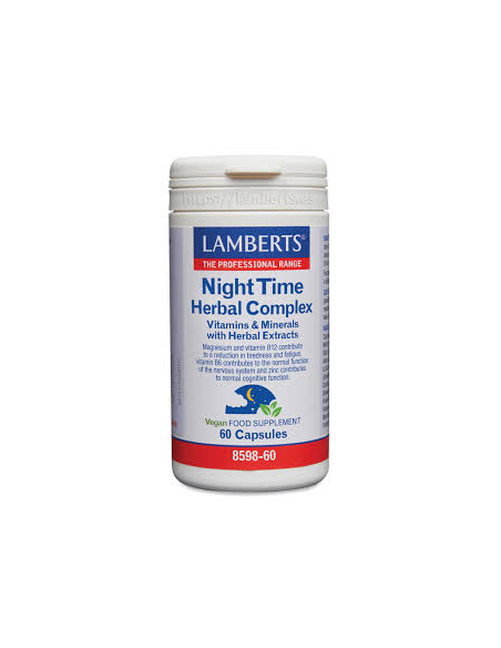 Pack 5 Night Time Herbal Complex 60 cápsulas Lamberts