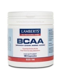 Pack 5 BCAA Lamberts 180 cápsulas | Energía y recuperación