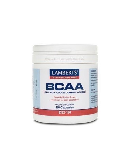 Pack 5 BCAA Lamberts 180 cápsulas | Energía y recuperación