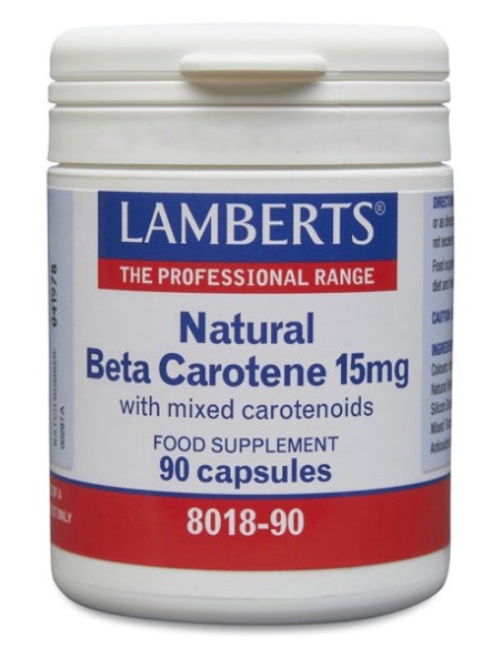 Pack de 2ud Betacaroteno Natural 15 Mg. 90 Cap. de Lamberts