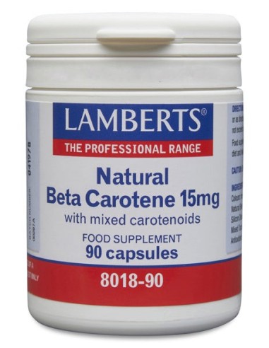 Pack 5 Uds. Beta caroteno Natural 15 mg de Lamberts