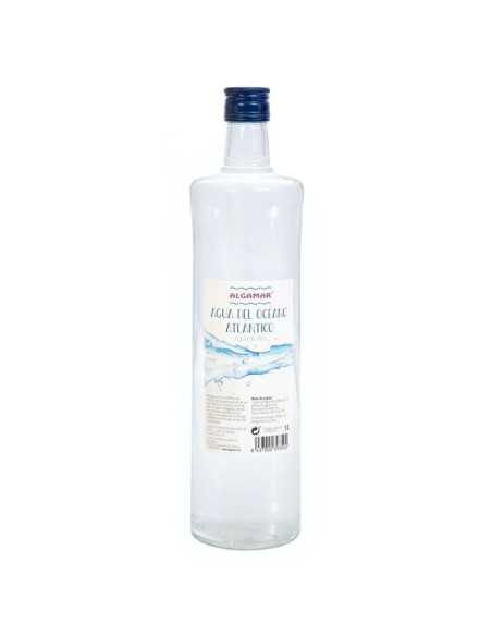 Agua del Océano Atlántico  1 Litro en Cristal