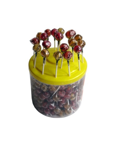 Chupis Caramelo con Palo Bio-Ft. Expositor 200Uds