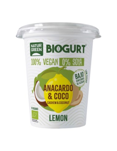 Biogurt Coco, Anacardo y Limón Bio