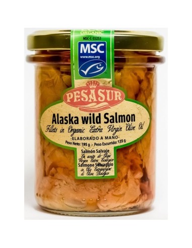 Lomos de Salmón Salvaje Msc (Tarro Cristal)