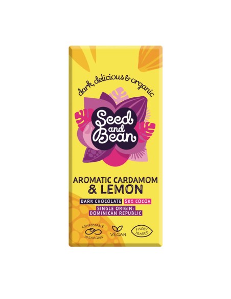 Chocolate Negro 58% con Cardamomo y Limòn