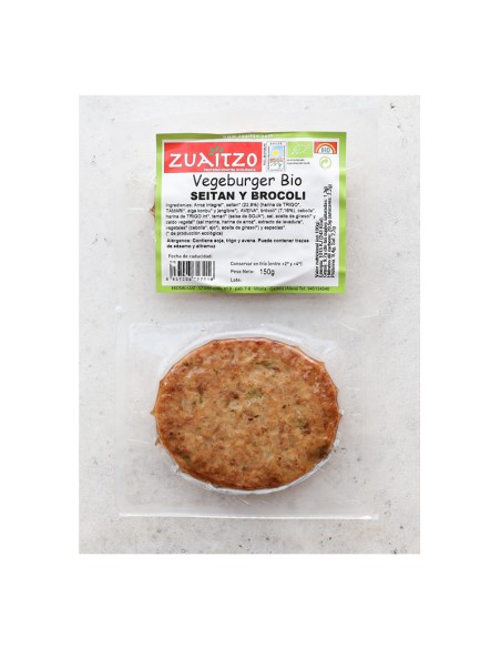 Hamburgesa Seitán y Brócoli