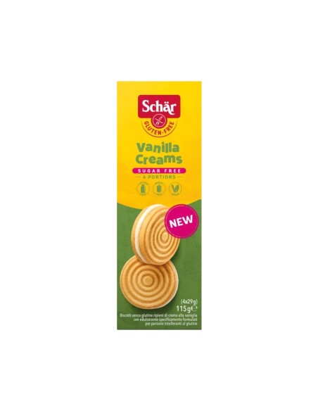 Vanilla Creams Sugar Free **NUEVO** de Schar