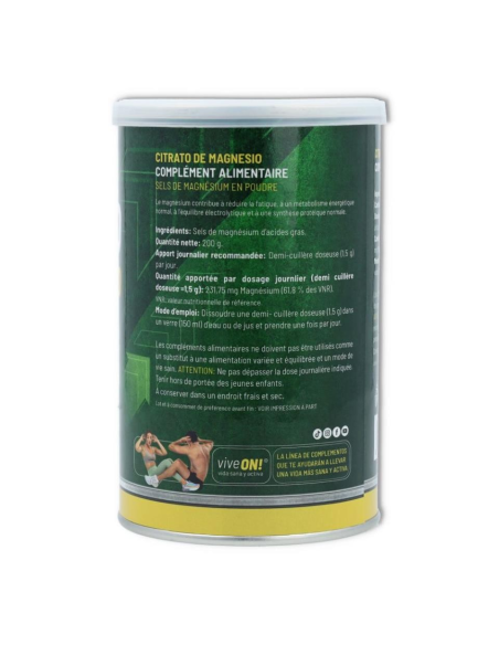 Citrato de Magnesio 200gr. de Plantapol