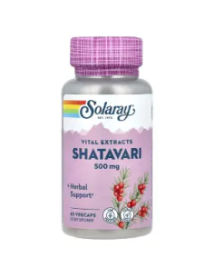 Shatavari 500 mg Solaray - 60 cápsulas vegetales naturales