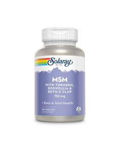 MSM con Cúrcuma, Boswellia y Garra del Diablo 750 mg - 90 cápsulas