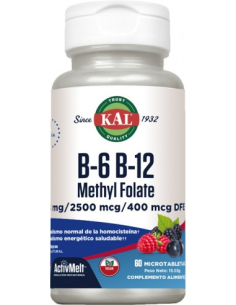 B6 B12 Methyl Folate 60 Comp Sublinguales de Solaray