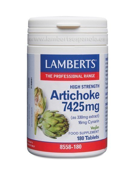 Pack 2 Uds. Alcachofa 7425 mg (16 mg de Cinarina) de Lamberts