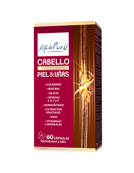 Pack 3x2 Estado Puro Clinic Cabello Piel y Uñas 60 capsulas