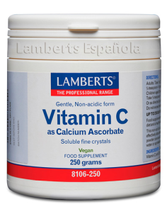 Pack 5 Ascorbato de Calcio 250g Lamberts Polvo Vitalidad