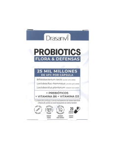 Probiotics Flora y Defensas 20 Cápsulas Drasanvi  Salud Intestinal