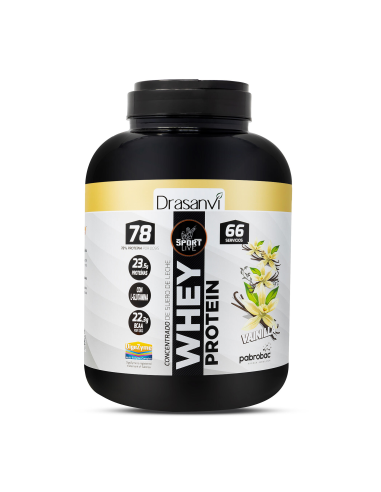 Whey Protein Concentrada Vainilla 2Kg Sport Live Drasanvi