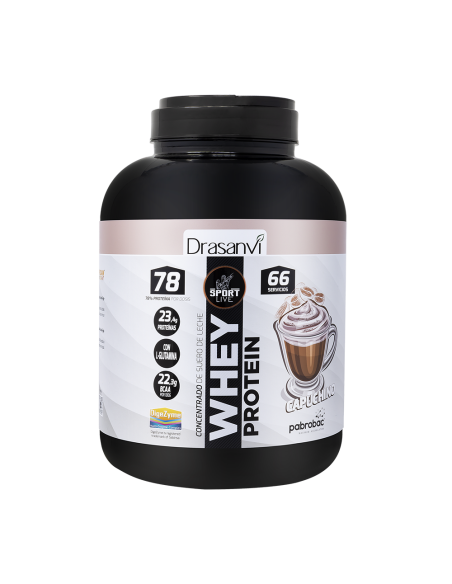 Whey Protein Concentrada Capuchino 2Kg Sport Live Drasanvi