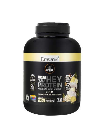 Whey Protein Aislado Choco Blanco 2,2Kg Sport Live Drasanvi