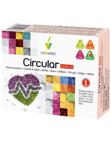 Pack 3x2 Cápsulas Vegetales Circular Novadiet 60 unidades